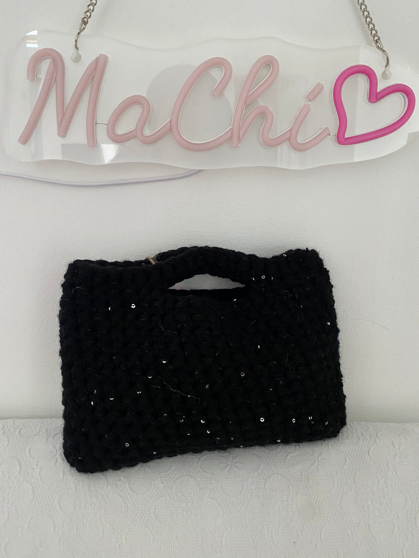 Sottiletta NERA con micro paillettes