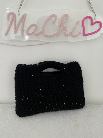 Sottiletta NERA con micro paillettes