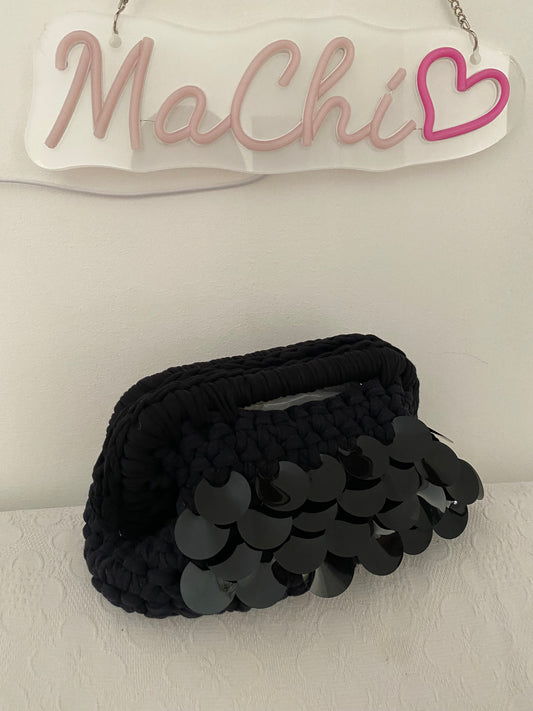 Bassotta con paillettes NERA