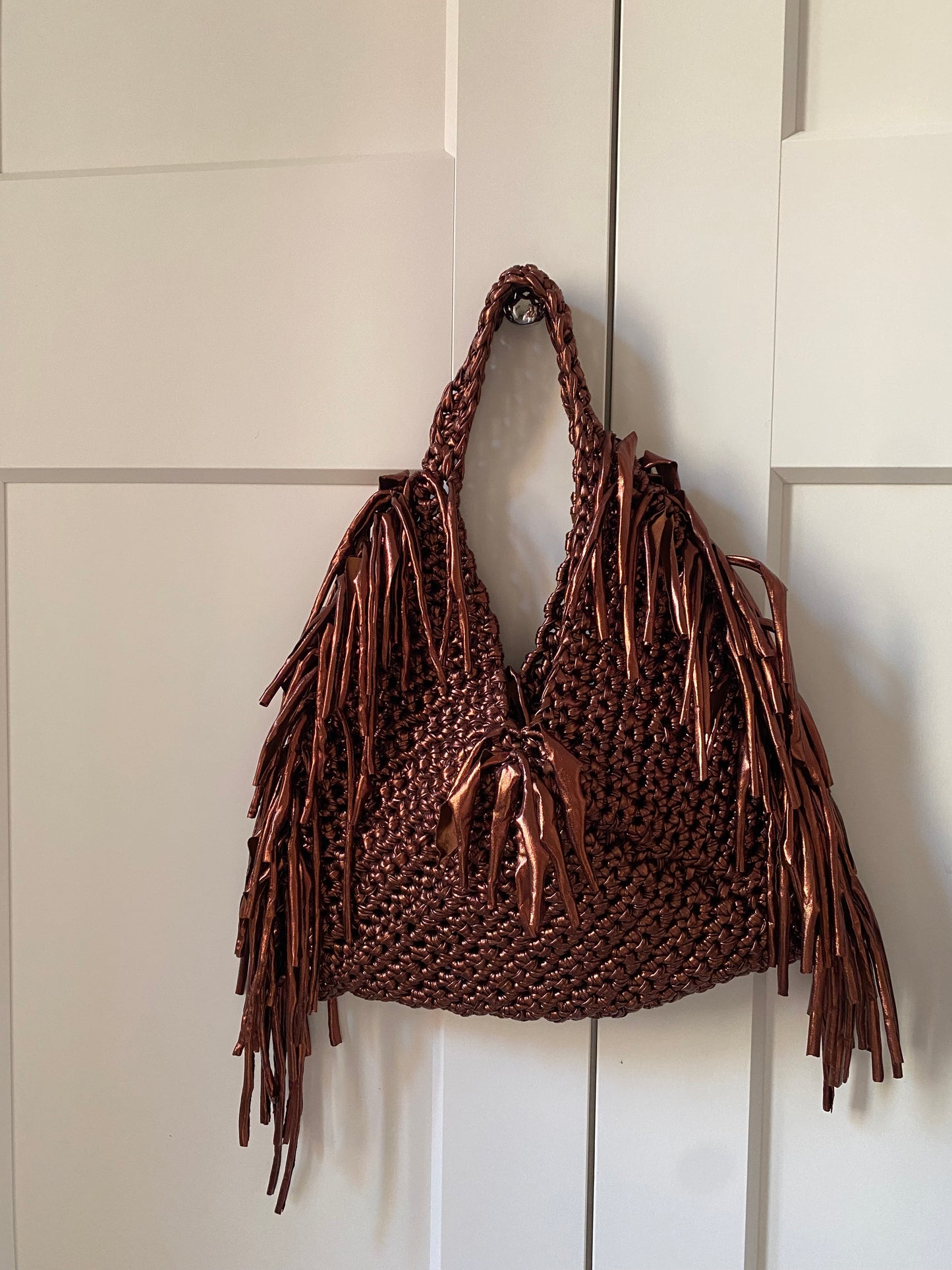 Triangolare ecopelle BRONZO big