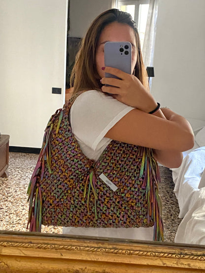 Triangolare ecopelle MULTICOLOR big